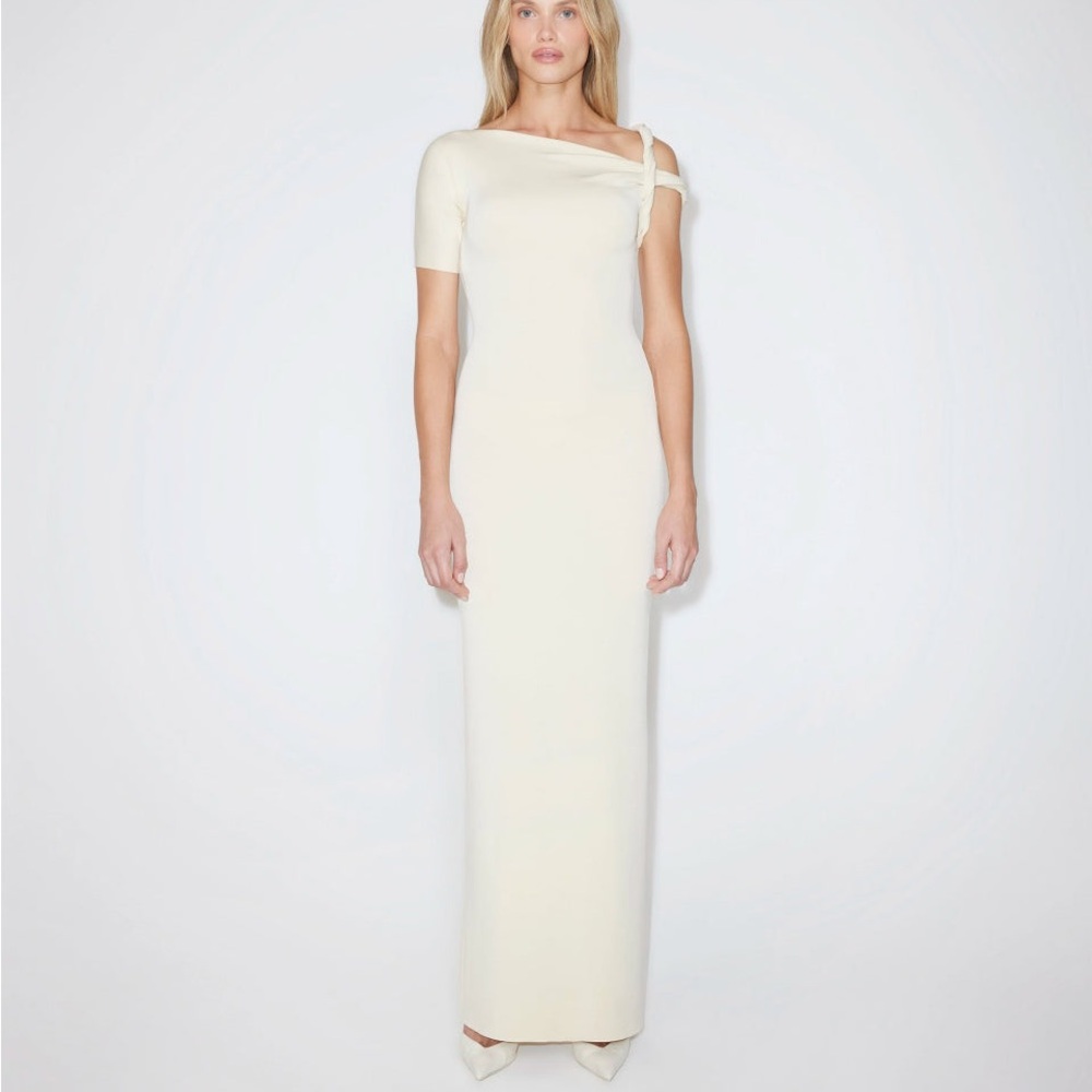 KHY SUEDE STRETCH TWIST MAXI DRESS